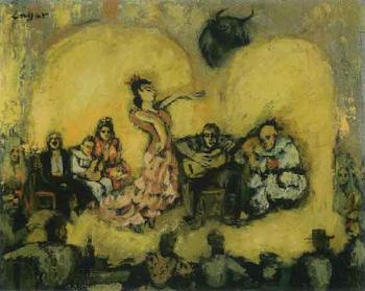 Scene de flamenco by Celso Lagar