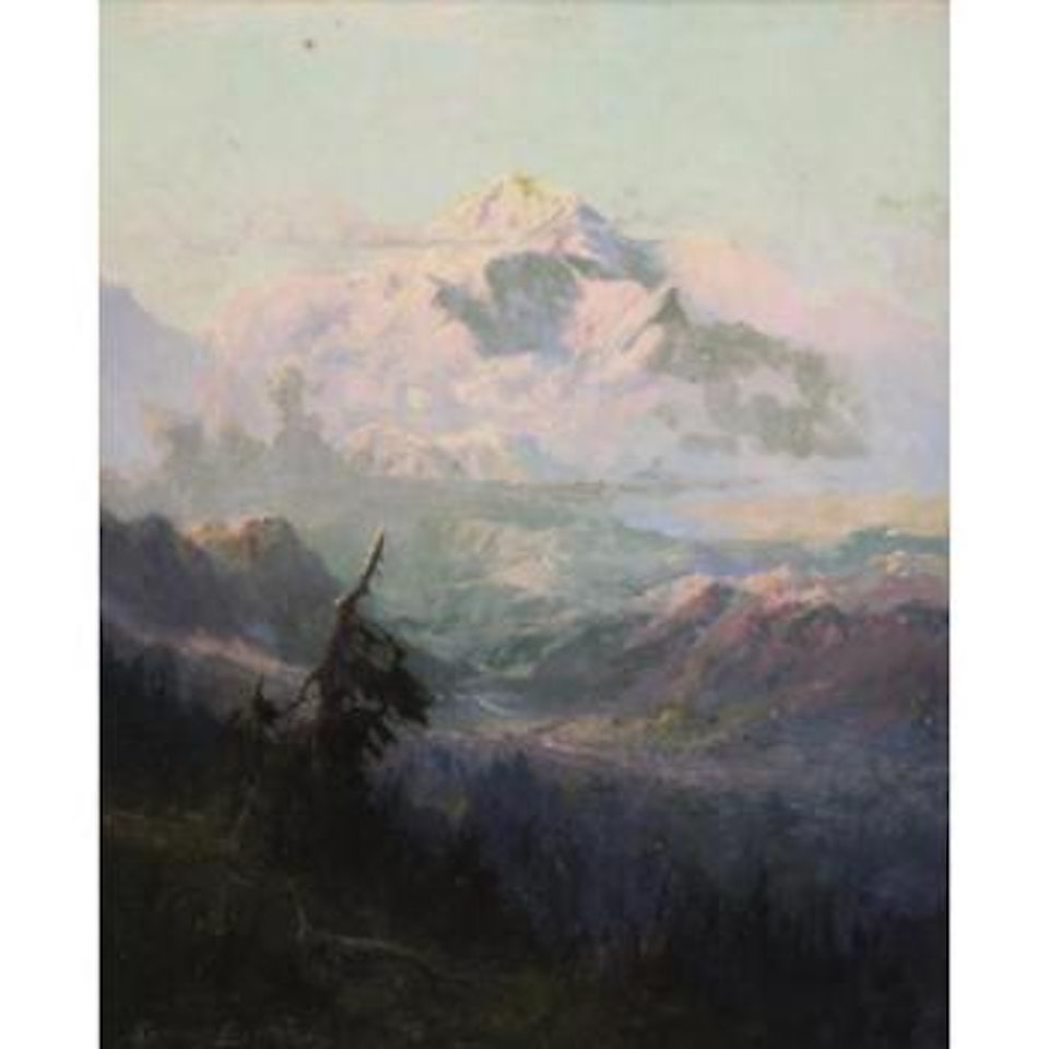 Evening light, Mount McKinley, Alaska by Sydney Mortimer Laurence