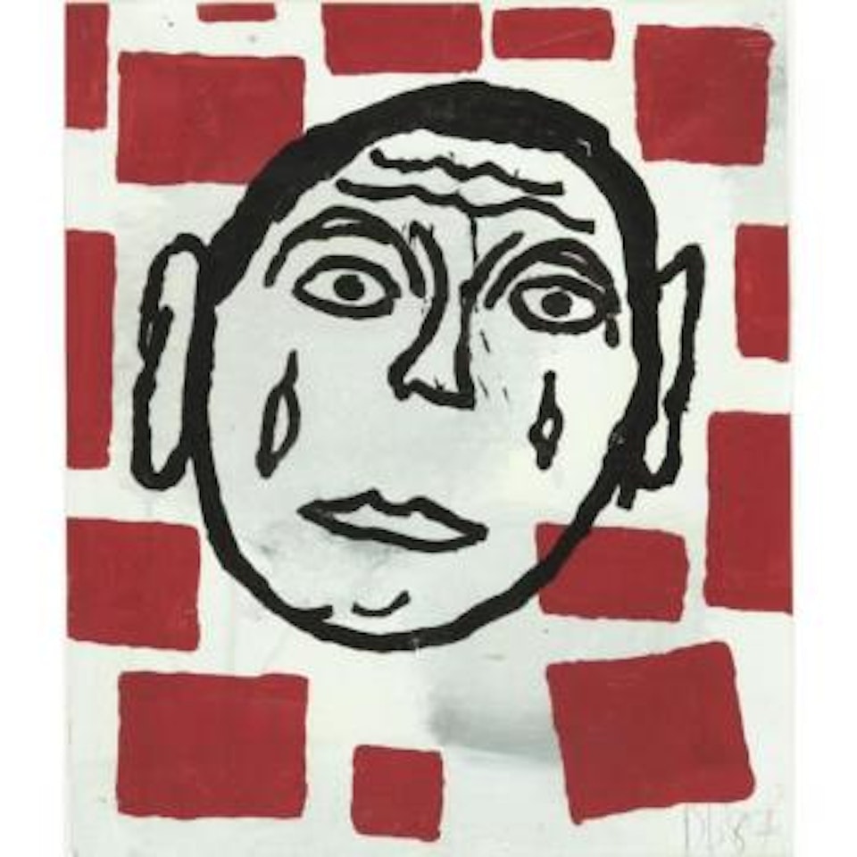 Untitled - self portrait by Donald Baechler
