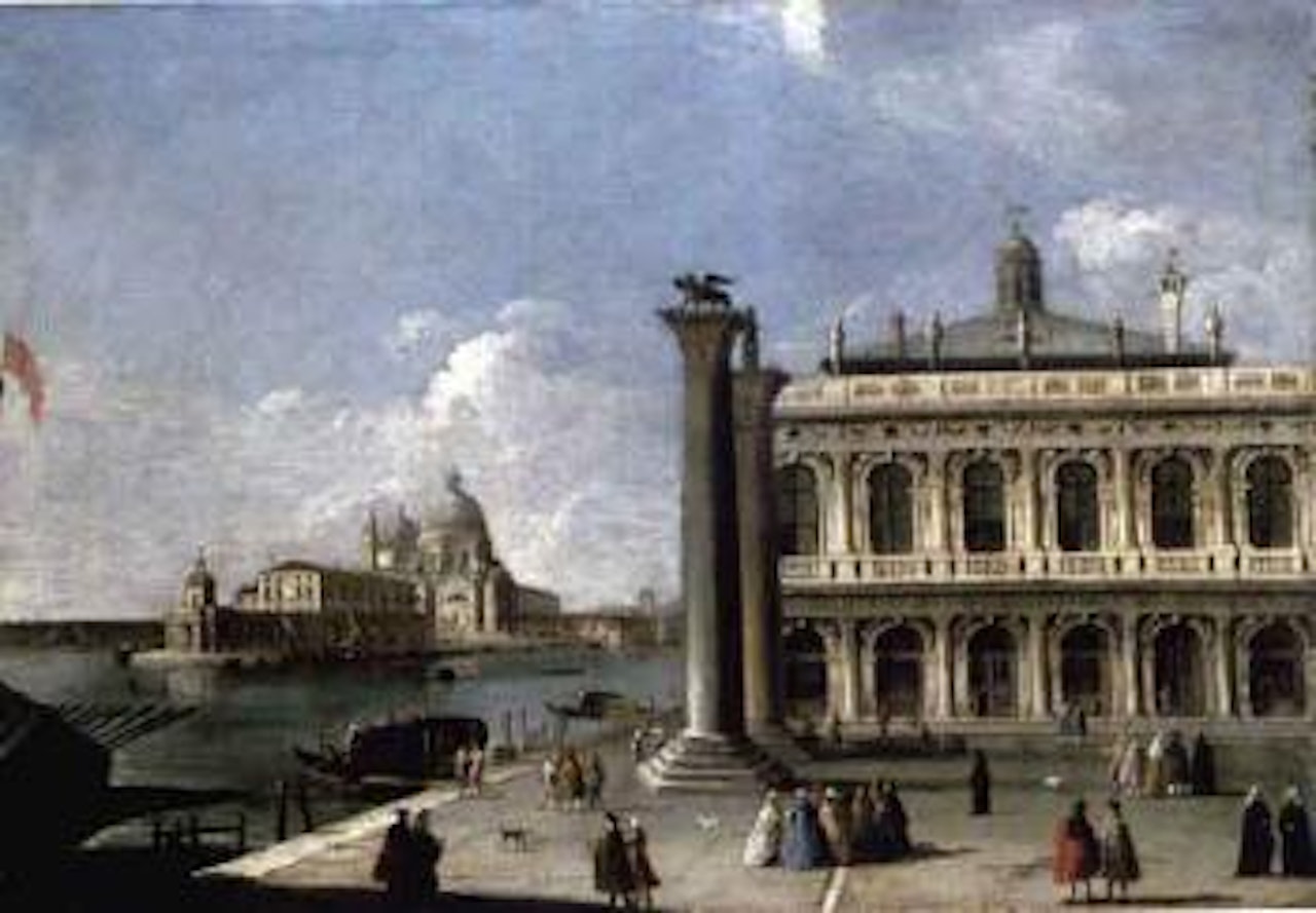 Venice, view of the Piazzetta looking towards Santa Maria della Salute by Venetian School