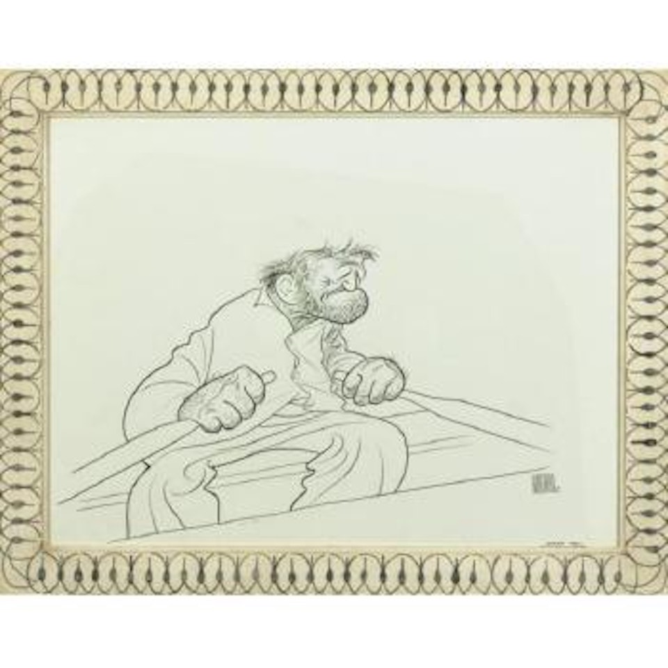 Spencer Tracy, the old man and the sea by Al Hirschfeld