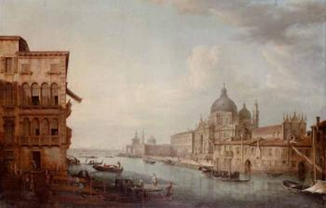 Grand Canal, Venice, with a the Campo Santa Maria Zobenigo by Venetian School