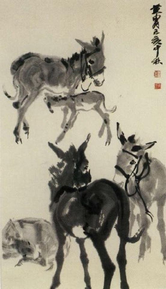 Donkeys by Huang Zhou