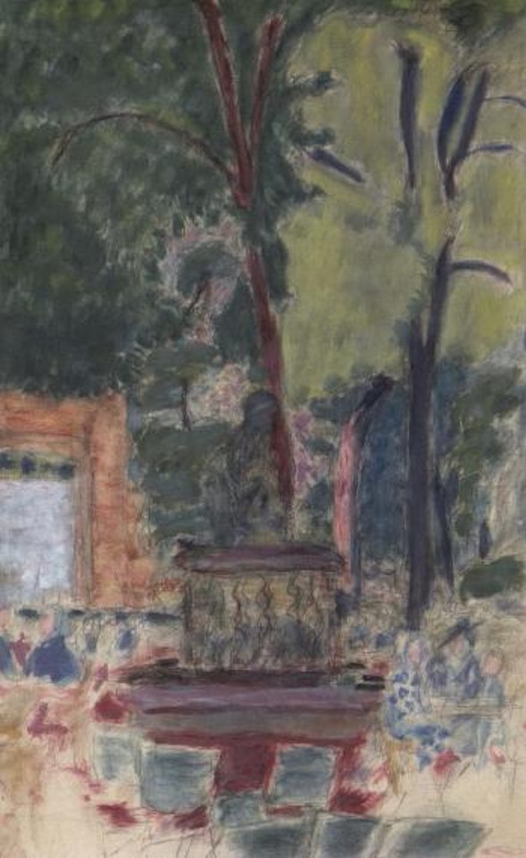 Personnage dans un parc by Pierre Bonnard