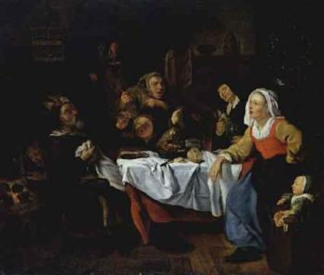The king drinks by Jacob Jordaens