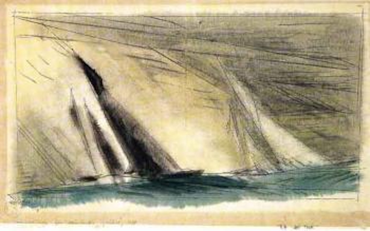 Ship and tuck by Lyonel Feininger