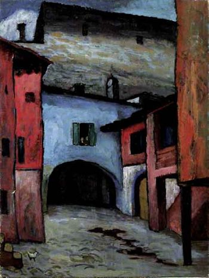 Narrow street in Pisogne by Gabriele Münter
