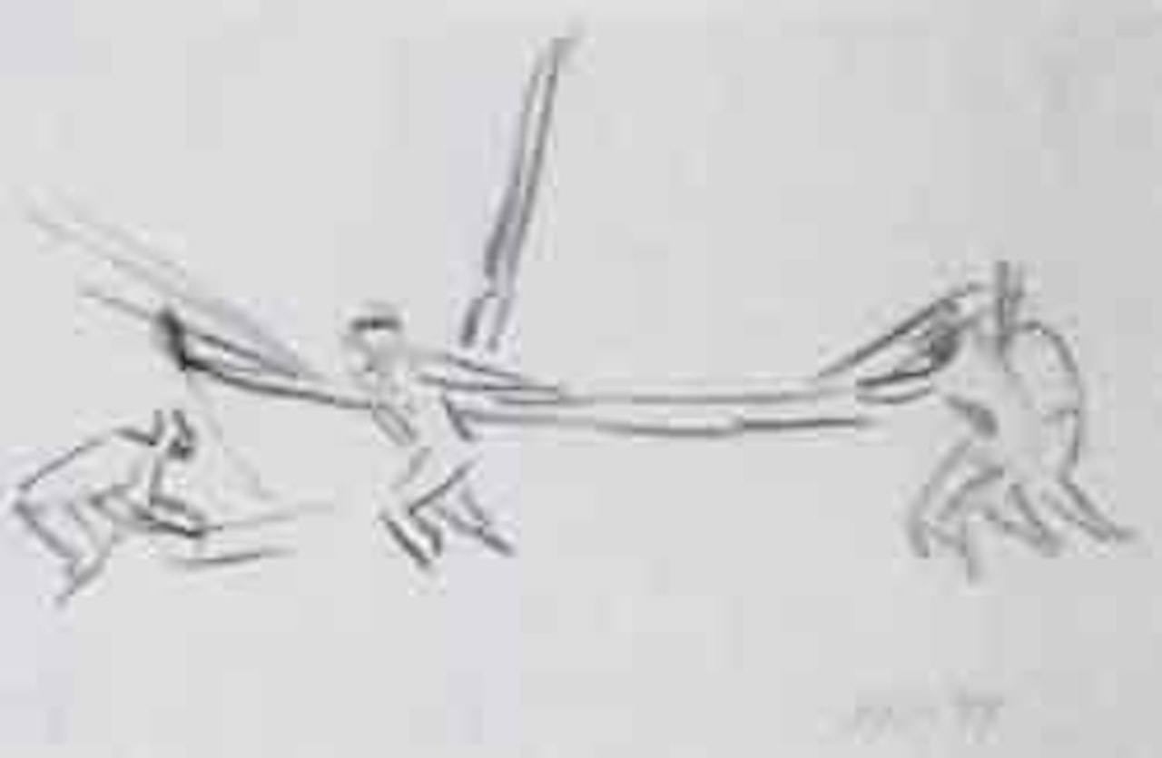 Fishermen and boat by Max Pechstein