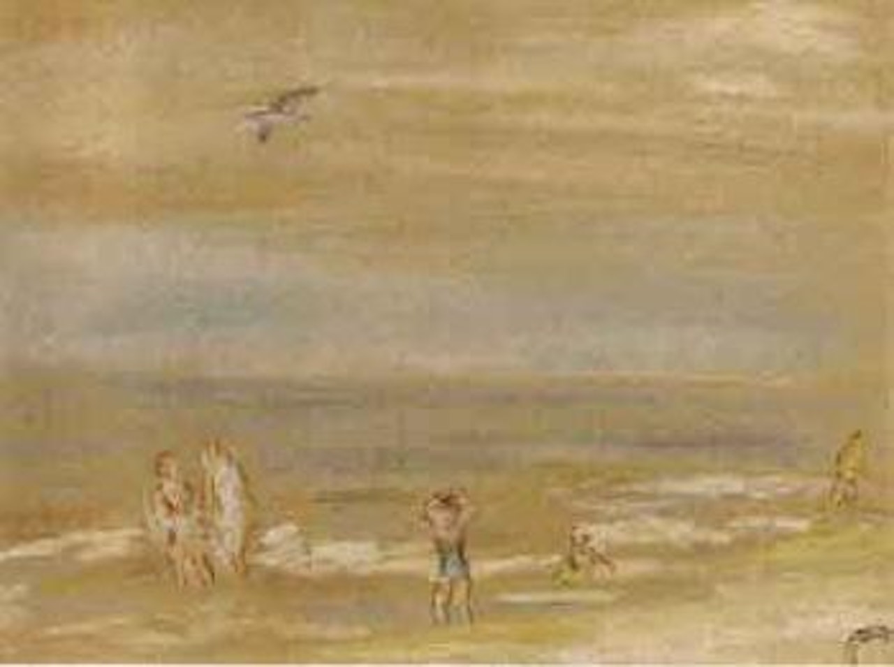Beach scene by Leo Gestel