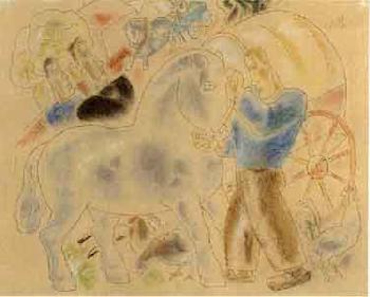 Figuren met Paard by Leo Gestel