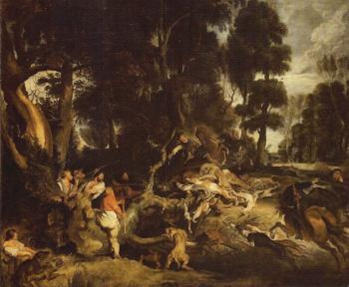 The wild boar hunt by Peter Paul Rubens