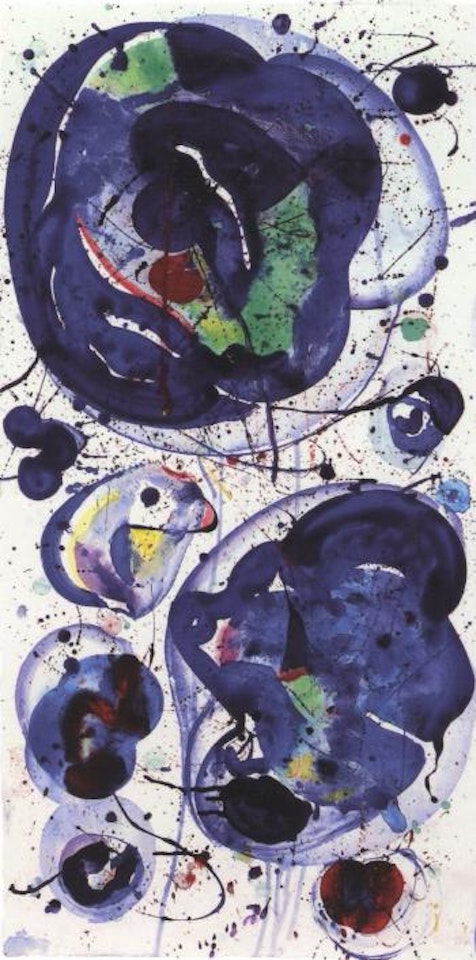 Blue balls by Sam Francis