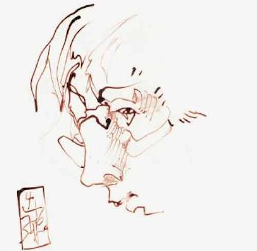 Self portrait by Horst Janssen
