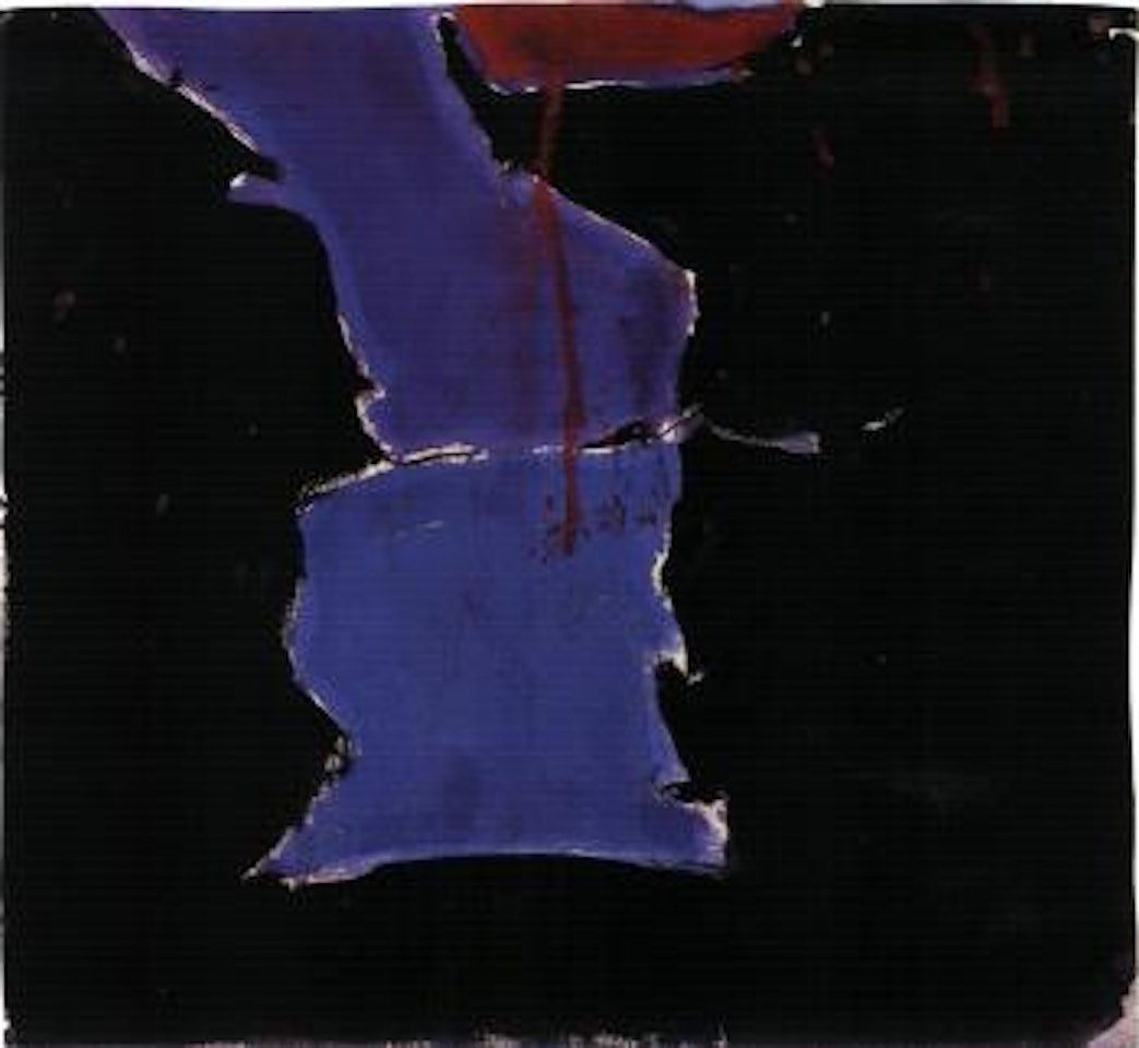 Blue in black by Sam Francis