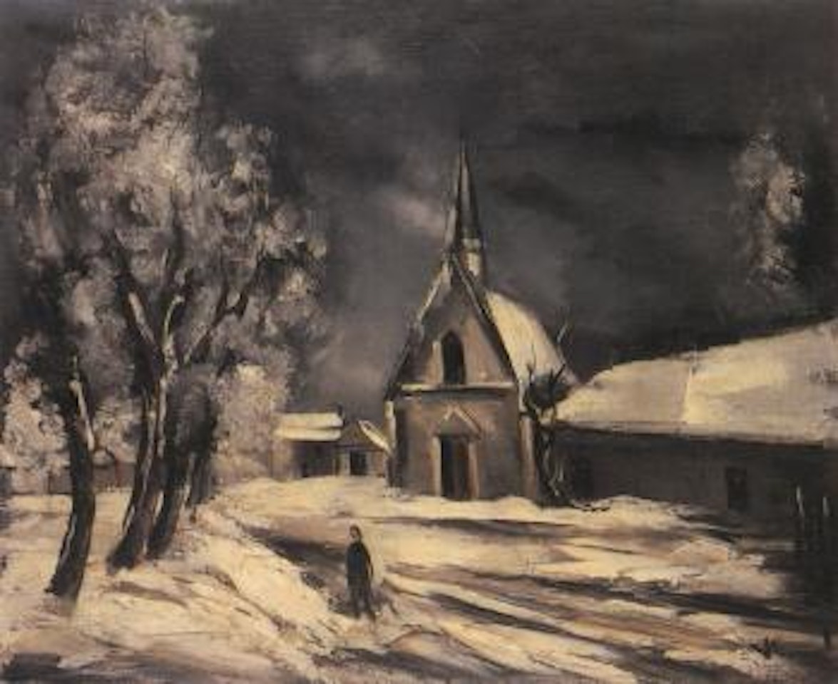 Eglise sous la neige by Maurice de Vlaminck