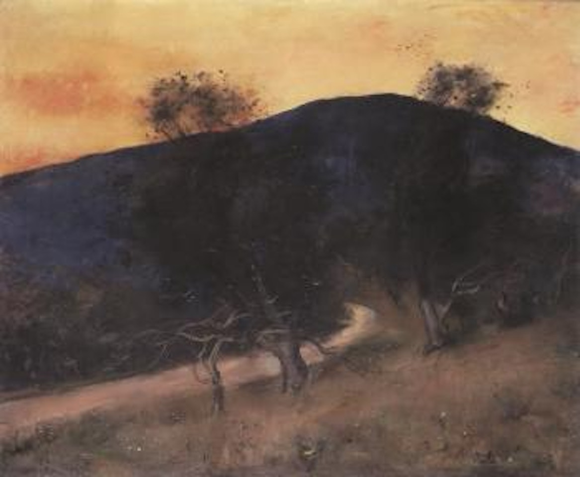 The blue mountain by Lesser Ury