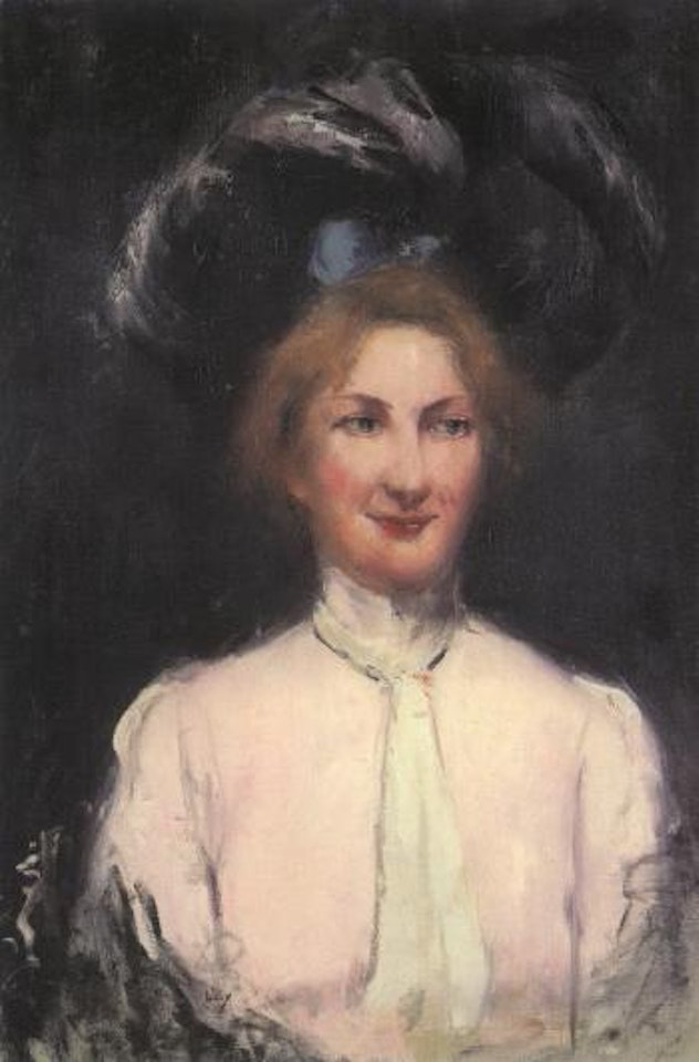 Portrait of a lady by Lesser Ury