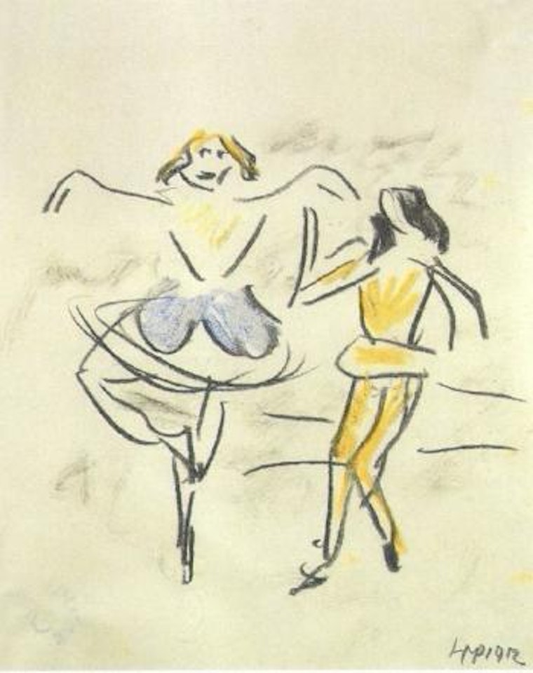 Dancing couple by Max Pechstein