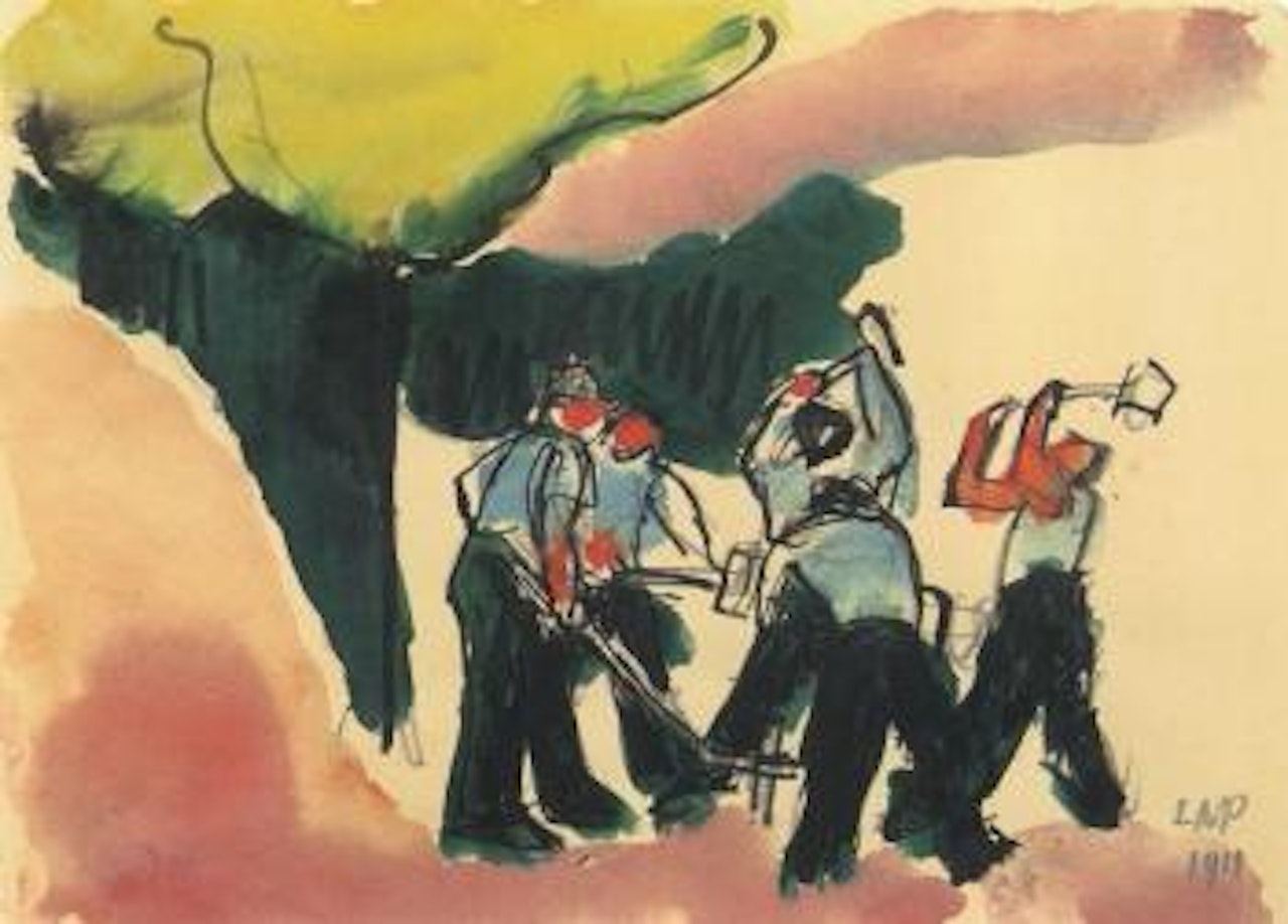 Roadworkers by Max Pechstein