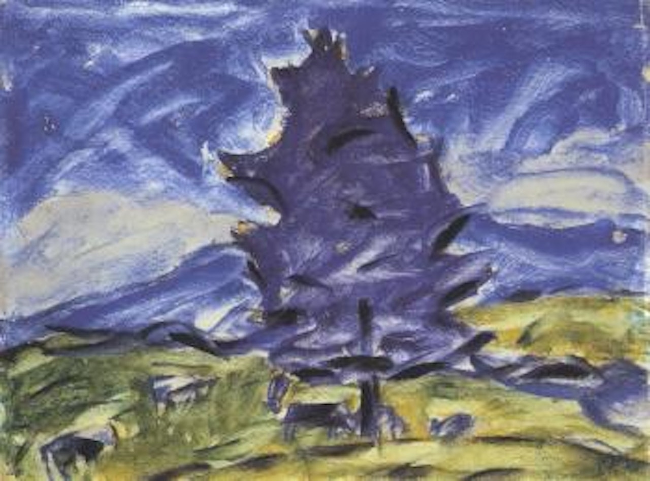 Blue pine tree by Christian Rohlfs