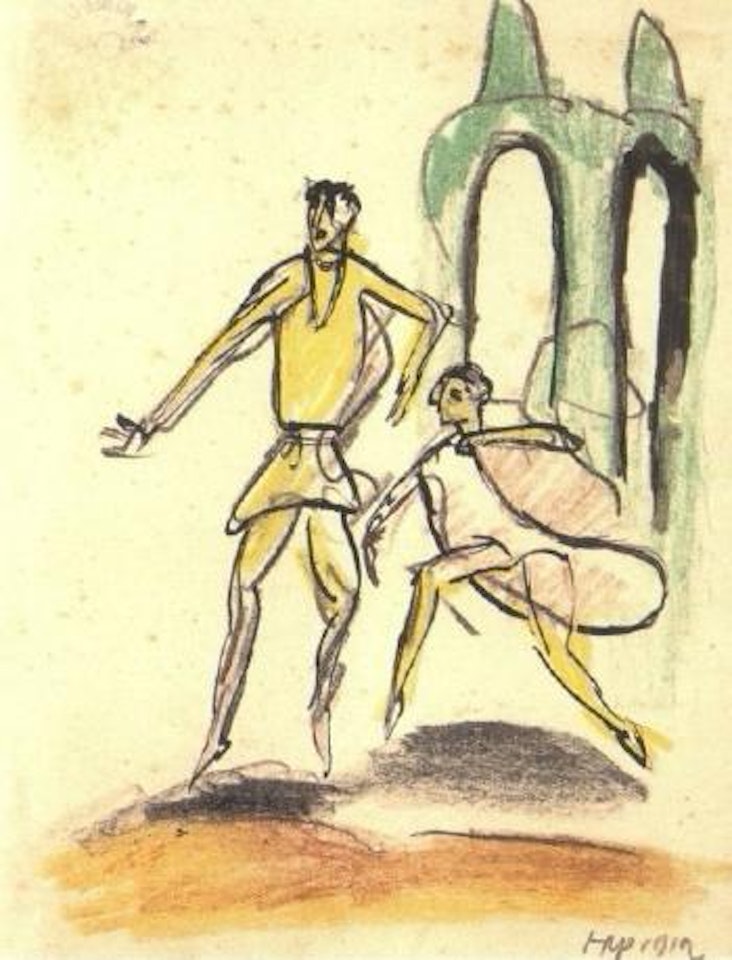 Ballet scene by Max Pechstein