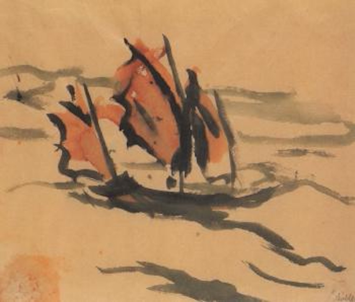 Chinese junk by Emil Nolde