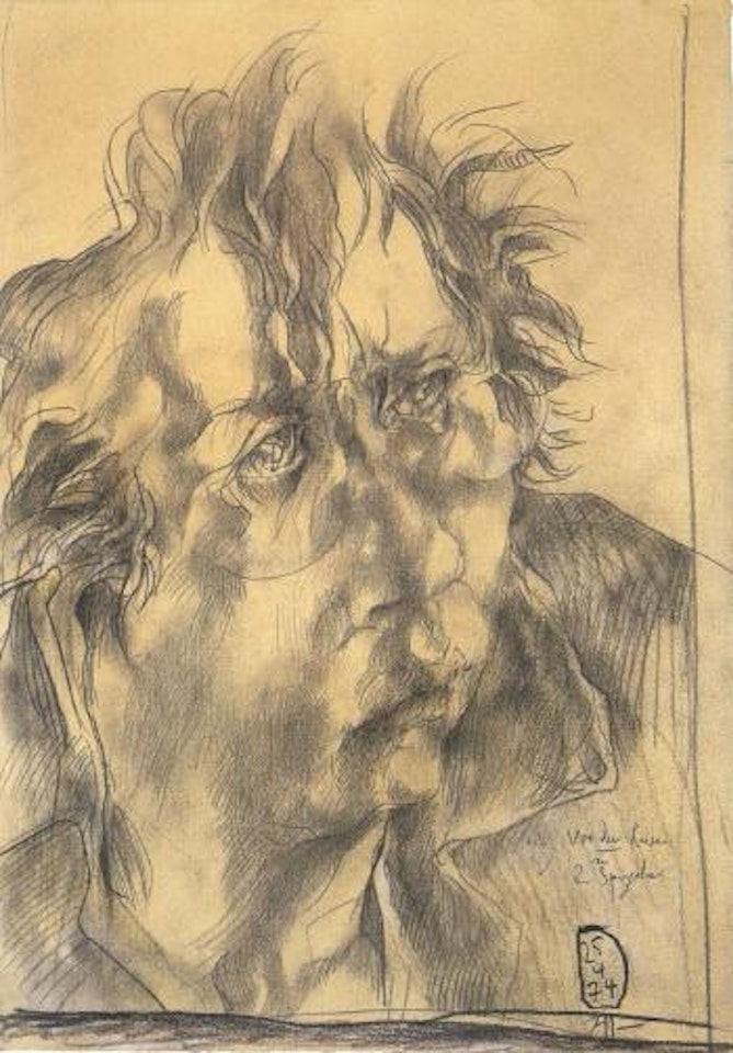 Self portrait by Horst Janssen