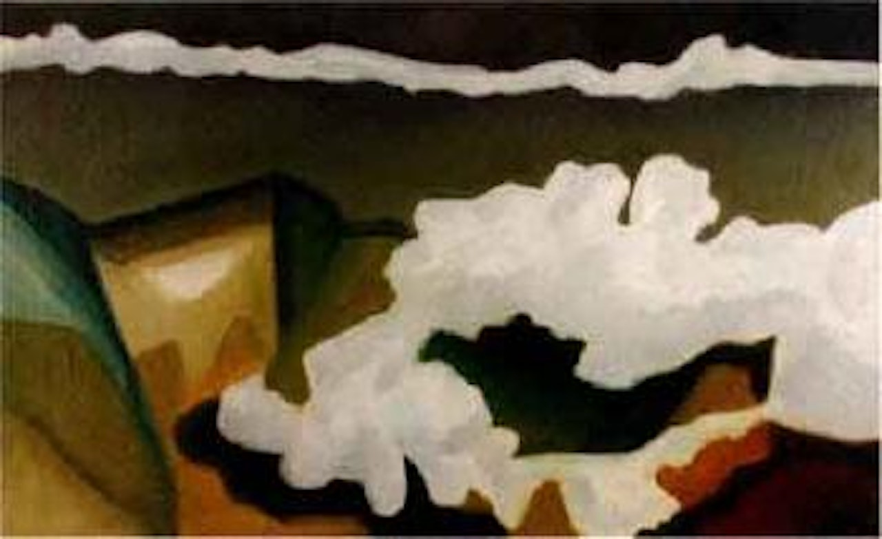 Cloudy mountain top landscape by Michael Smither