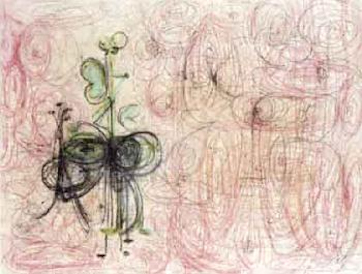 Expanding green insect by George Condo