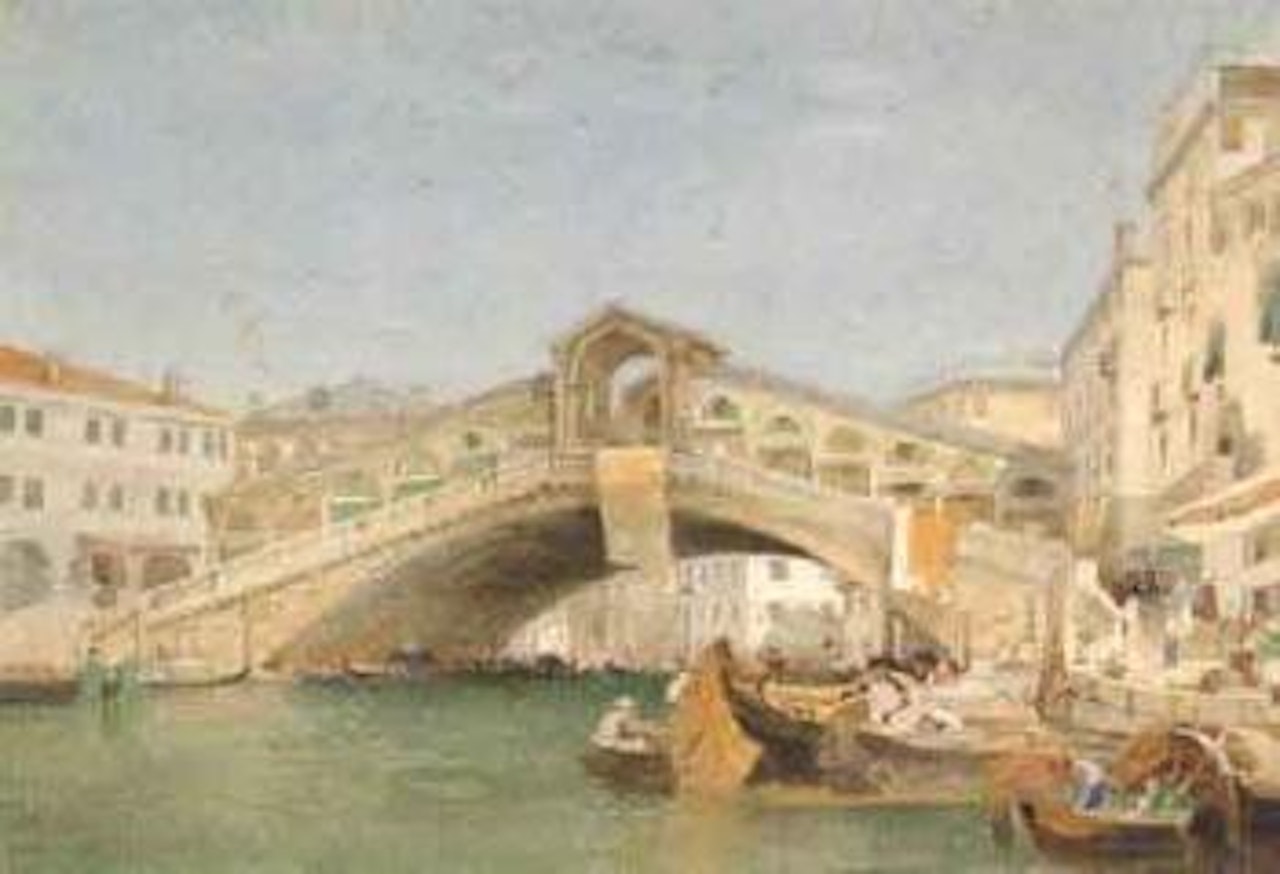 Rialto Bridge, Venice by Edward Duncan