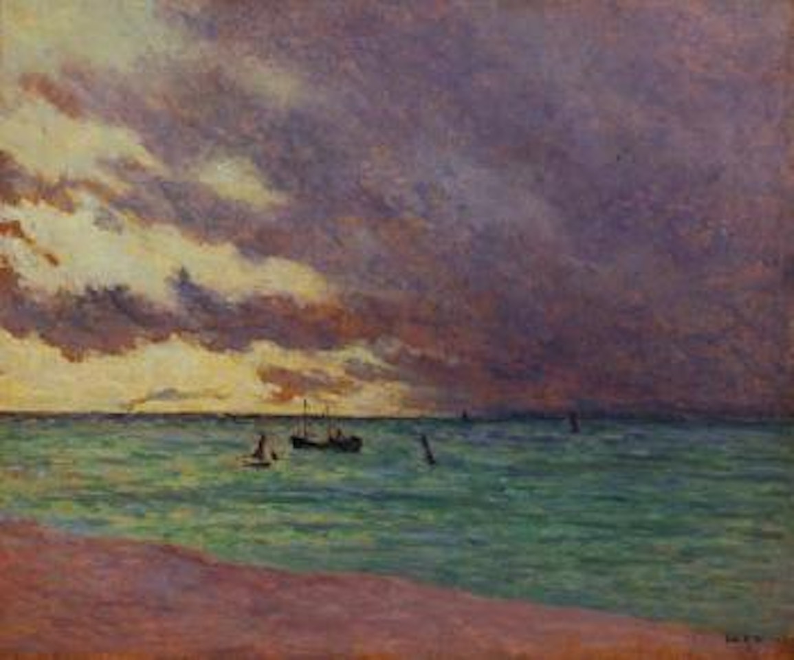 Embarcation en mer by Maximilien Luce