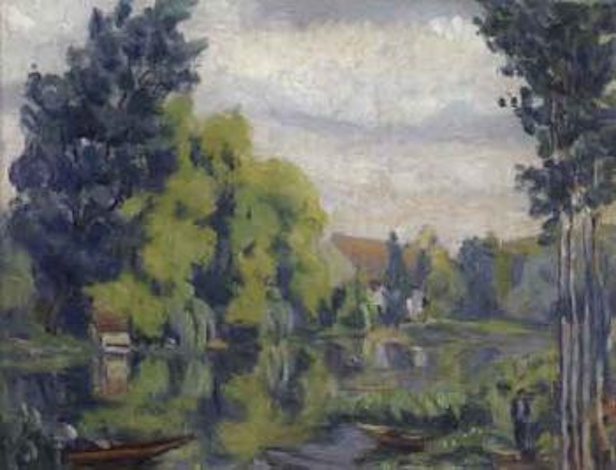 Paysage a la riviere by Armand Guillaumin