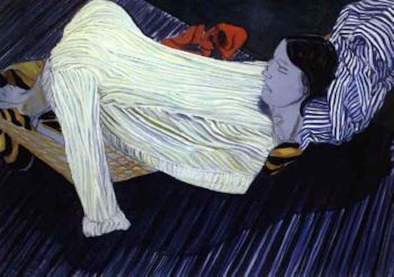 Untitled - sleeping figure by Norbert Tadeusz
