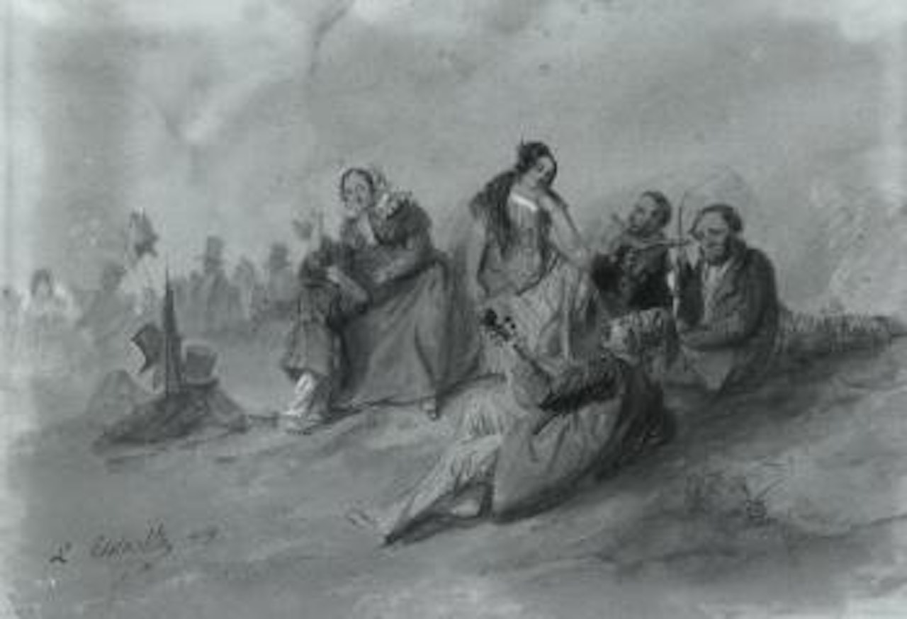 Il portico con la lanterna by Canaletto