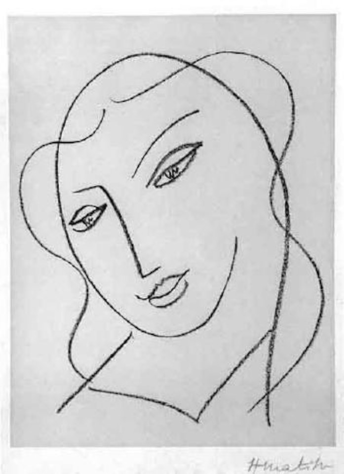 Tete voilee by Henri Matisse