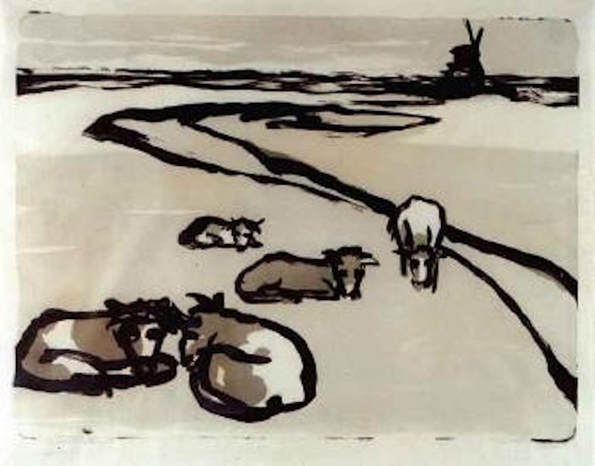 Cows resting by Emil Nolde