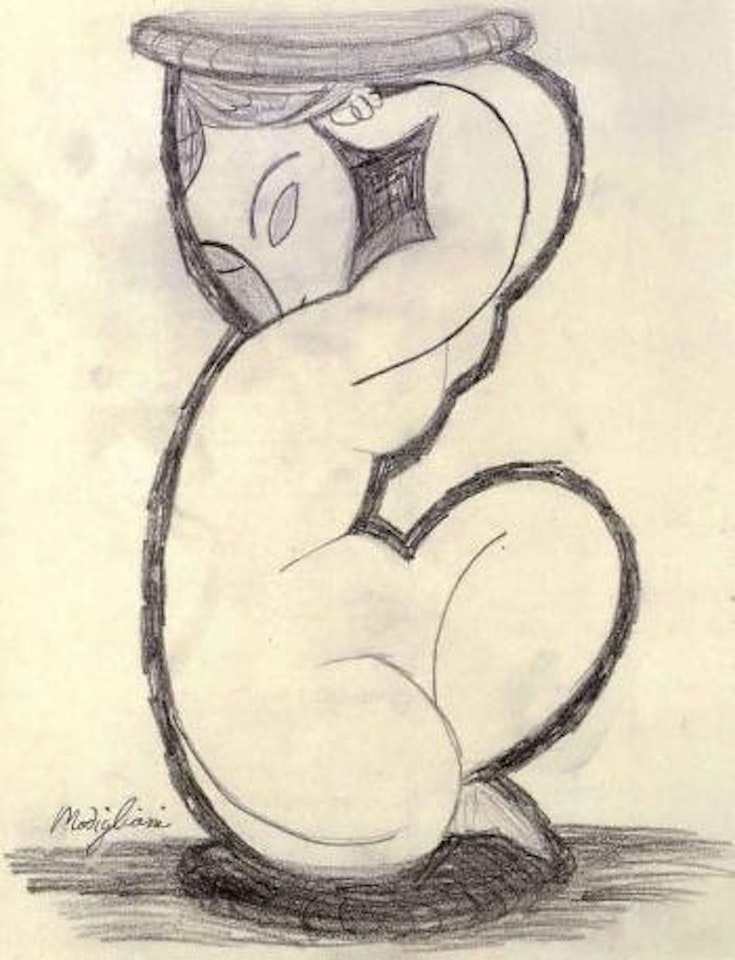 Cariatide by Amedeo Modigliani
