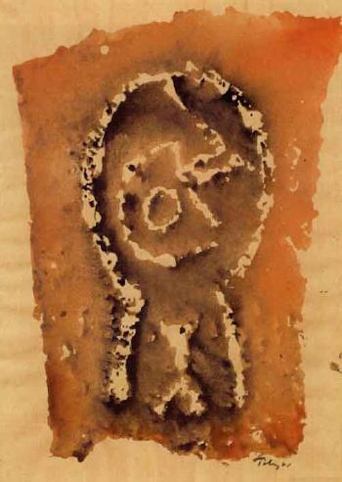Man's face by Mark Tobey