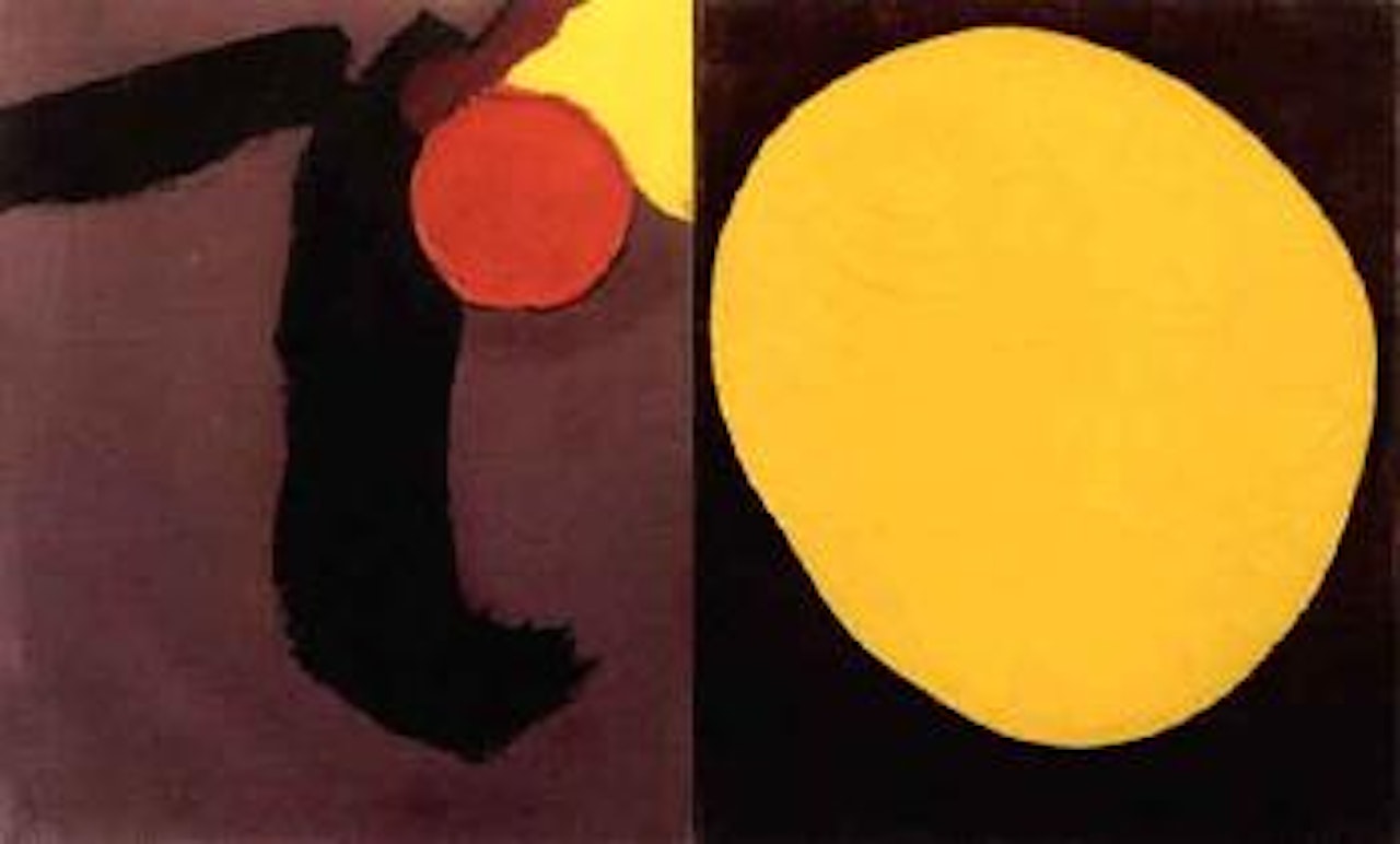 Composition in diptych by Luis Feito