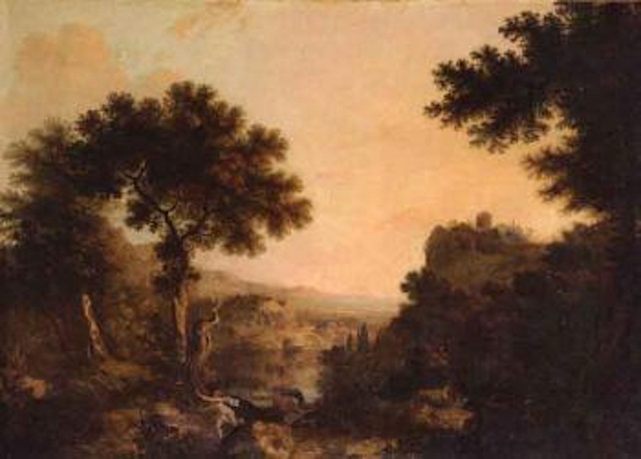 Pastoral landscape with Apollo and Daphne by Claude Lorrain