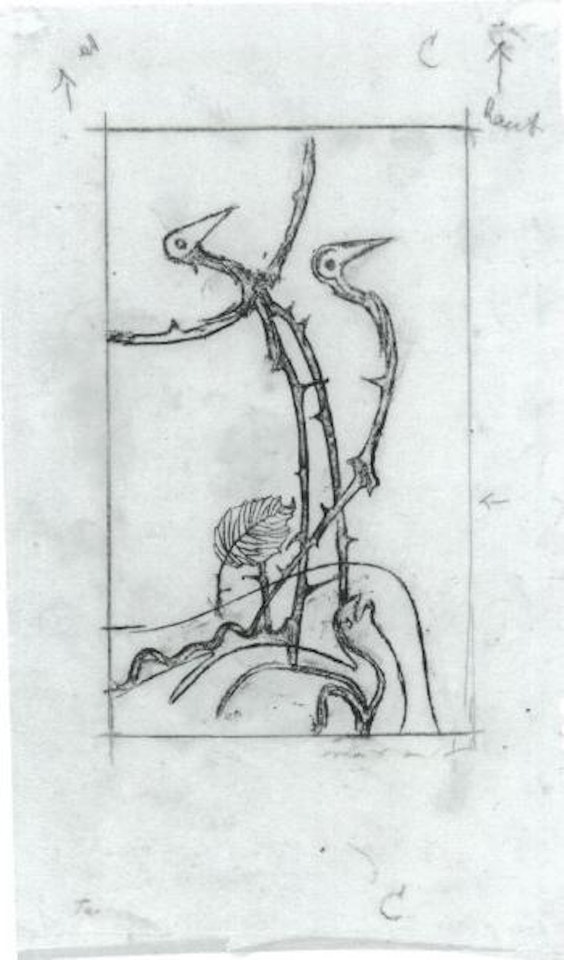 Rosier millenaire. Nain en courte chemise by Max Ernst