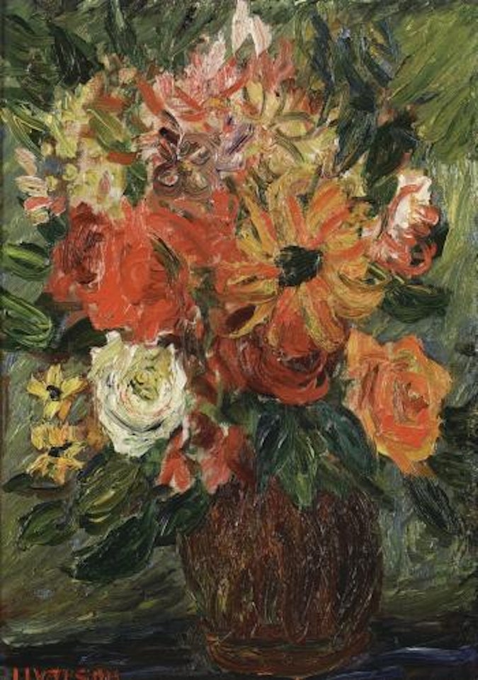 Still life of bouquet of flowers by Ivan Ivarson