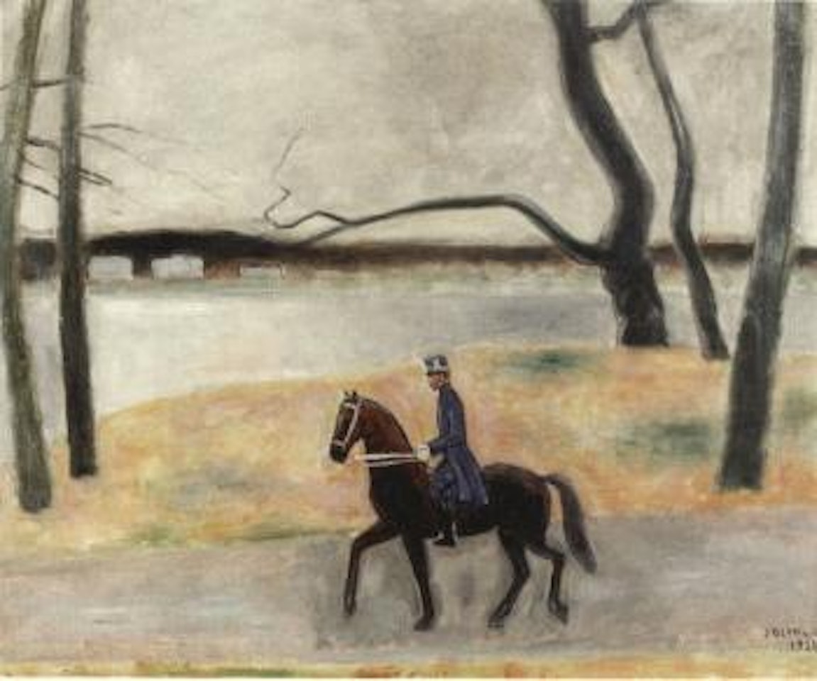 Officer on horseback by Einar Jolin