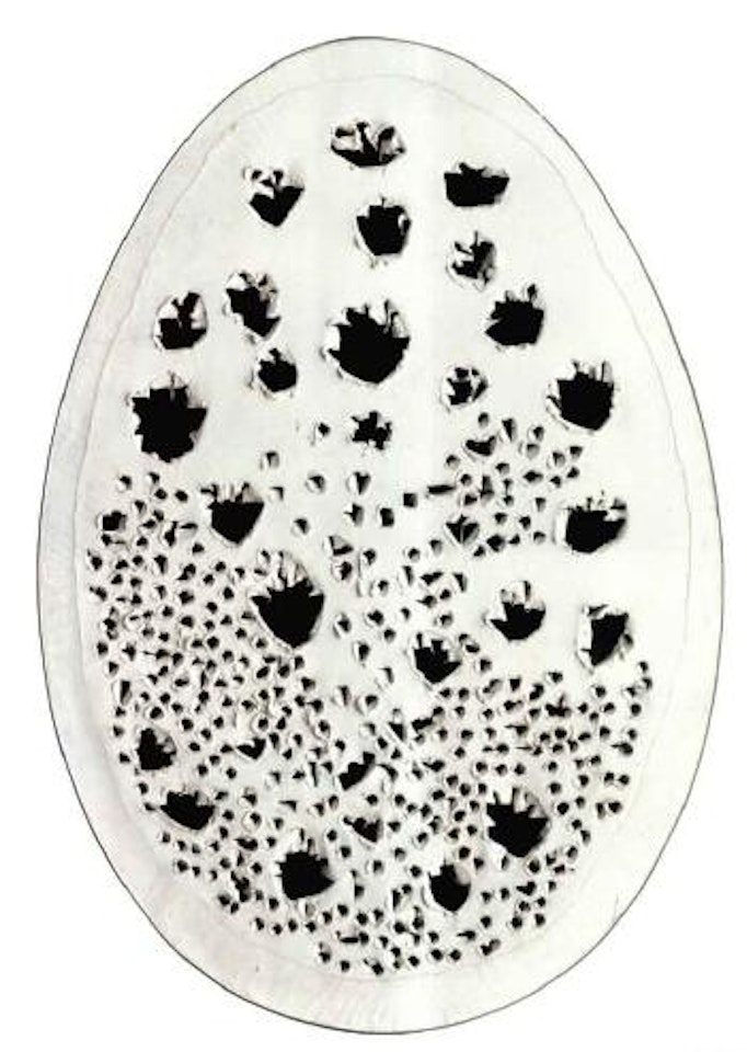 Spatial concept, God's end by Lucio Fontana