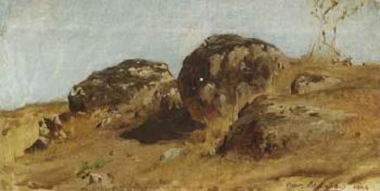 Study of a hilly landscape by Oswald Achenbach