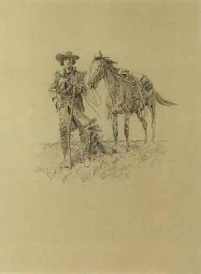 Young scout by Charles M Russell