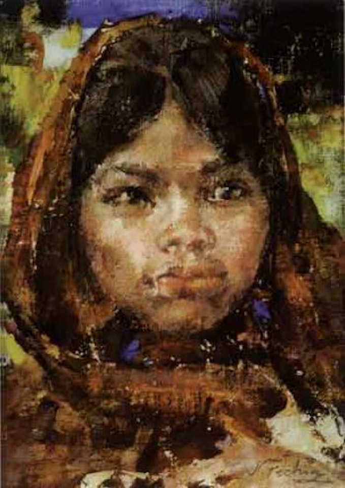 Portrait of a young girl by Nicolai Fechin