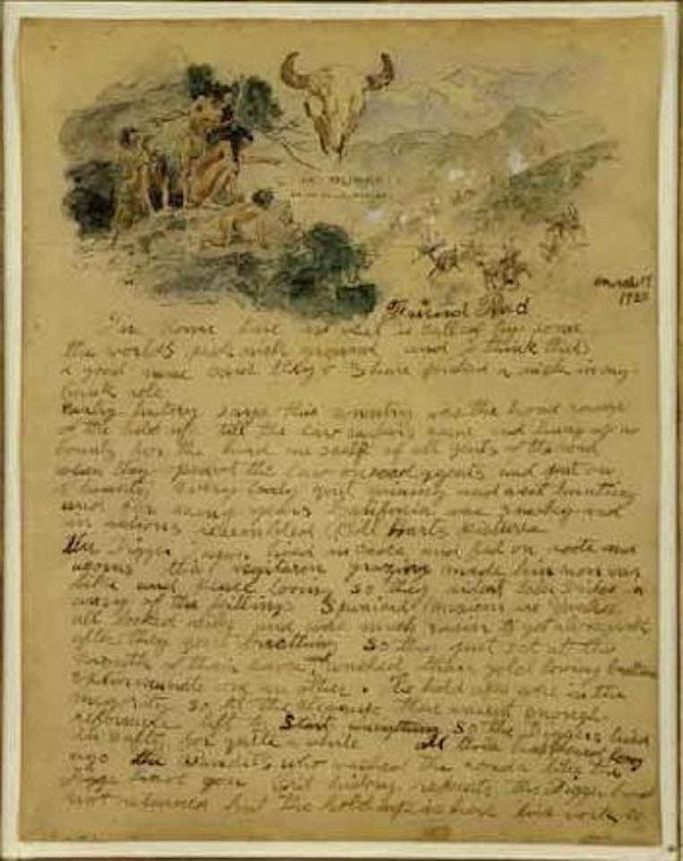 Friend thed, letter by Charles M Russell