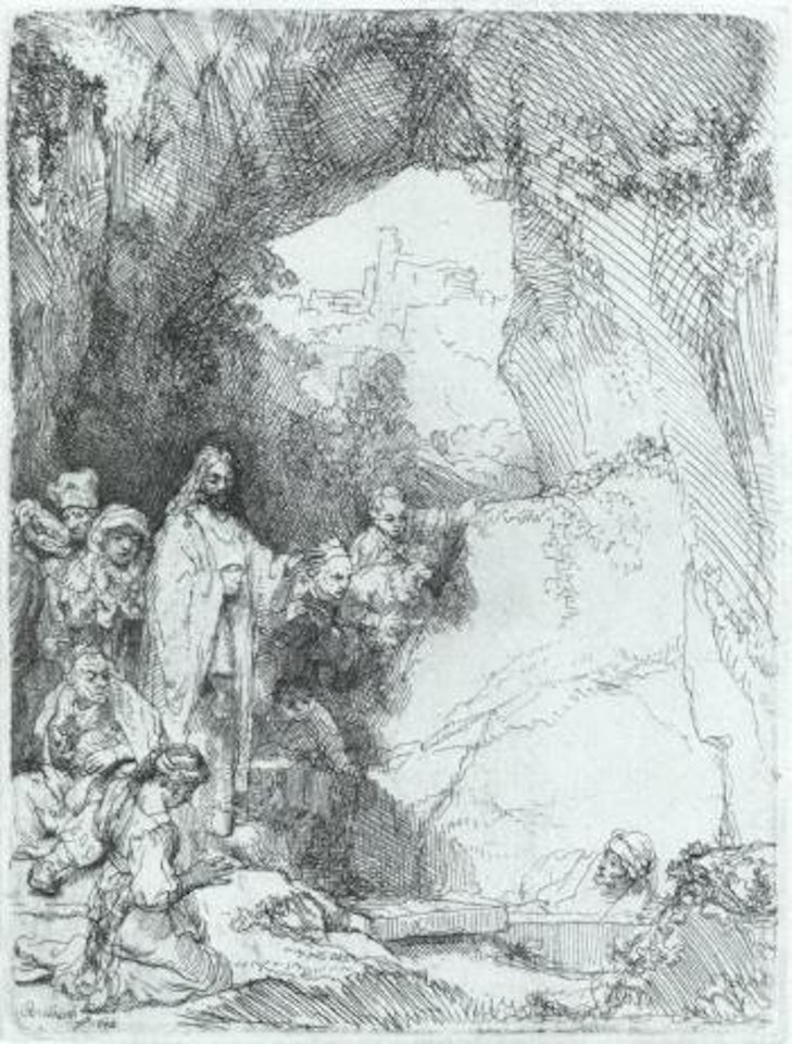 Awakening of Lazarus by Attributed to Rembrandt Harmensz van Rijn
