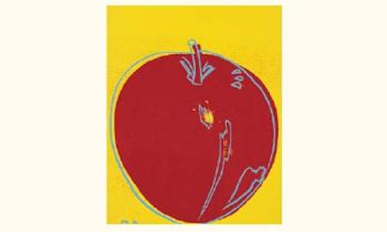 Children paintings, apple by Andy Warhol